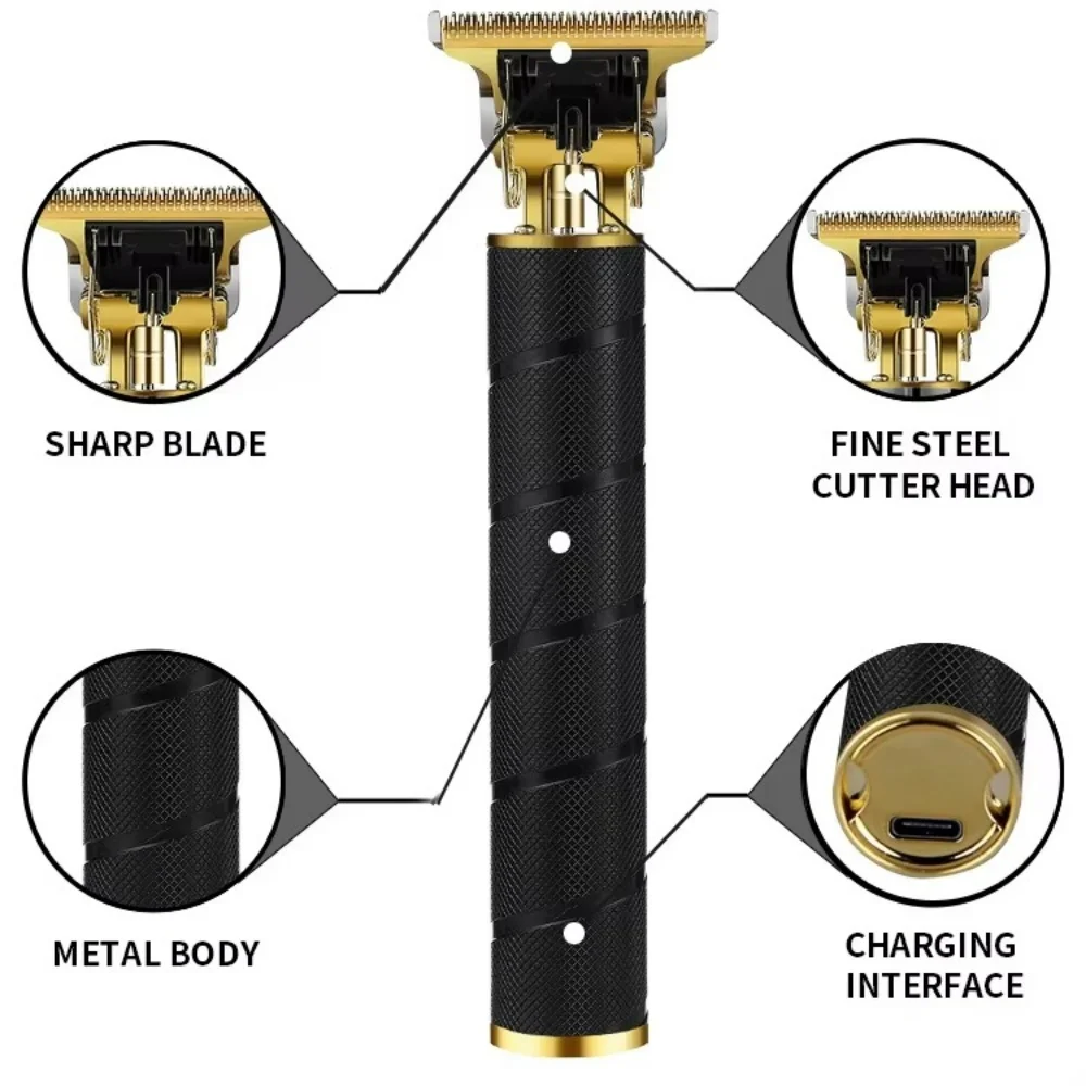 Profession Electric Hair Trimmer USB Charge Shaving Head Electric Shaver Clipper Rechargeble Precision Hair Trimmer For Men Care