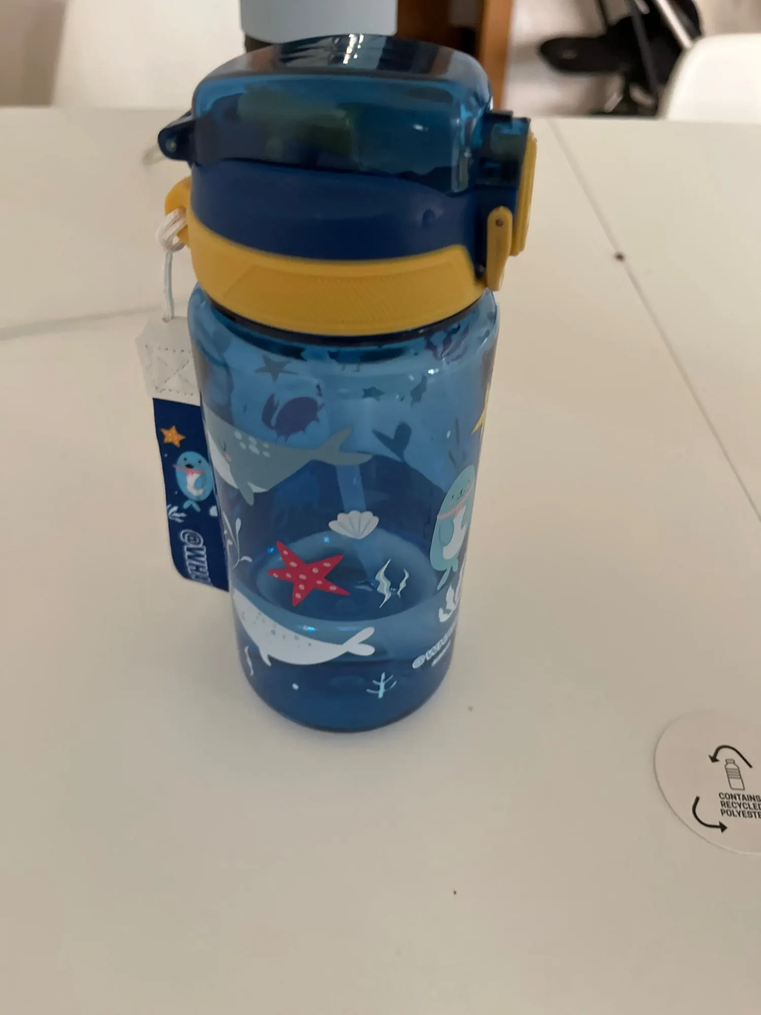 Botella de agua de dinosaurio de 600ml para niños, taza para sorber de agua con pajita de silicona, botellas de agua de plástico a prueba de fugas, taza de agua de verano para niños photo review