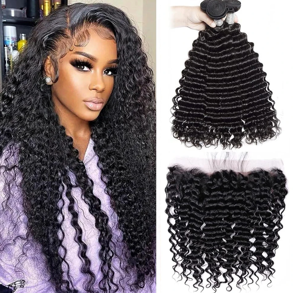 

Человеческие волосы, искусственные волосы, 13x4, HD, фронтальная сетка с искусственным бразильским переплетением, 3 пряди с фронтальной сеткой для женщин