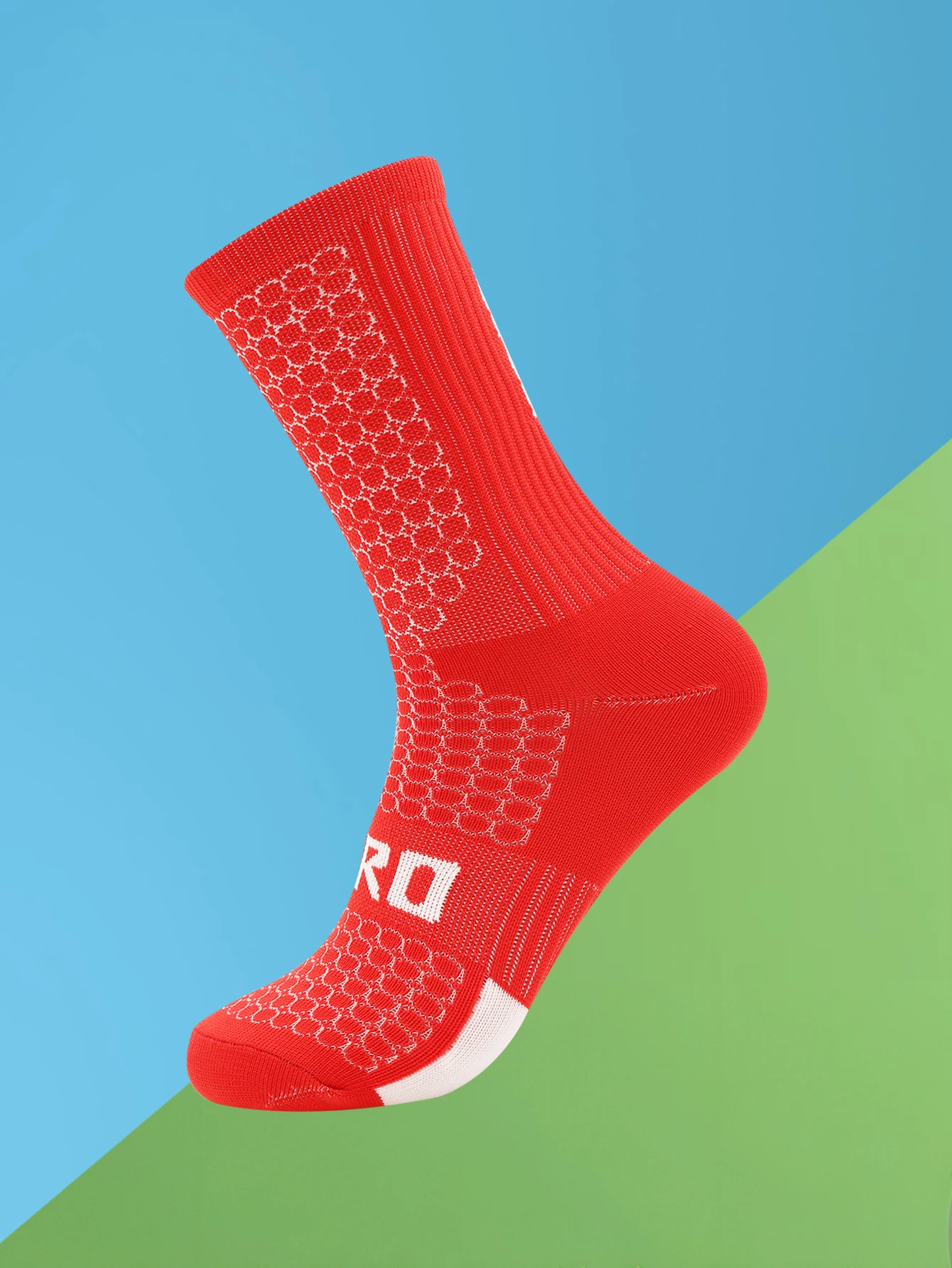 1 Pair Cycling Socks Compression Athletic Crew Running Socks Mens Womens Hiking Riding Bike Workout Climbing Sports