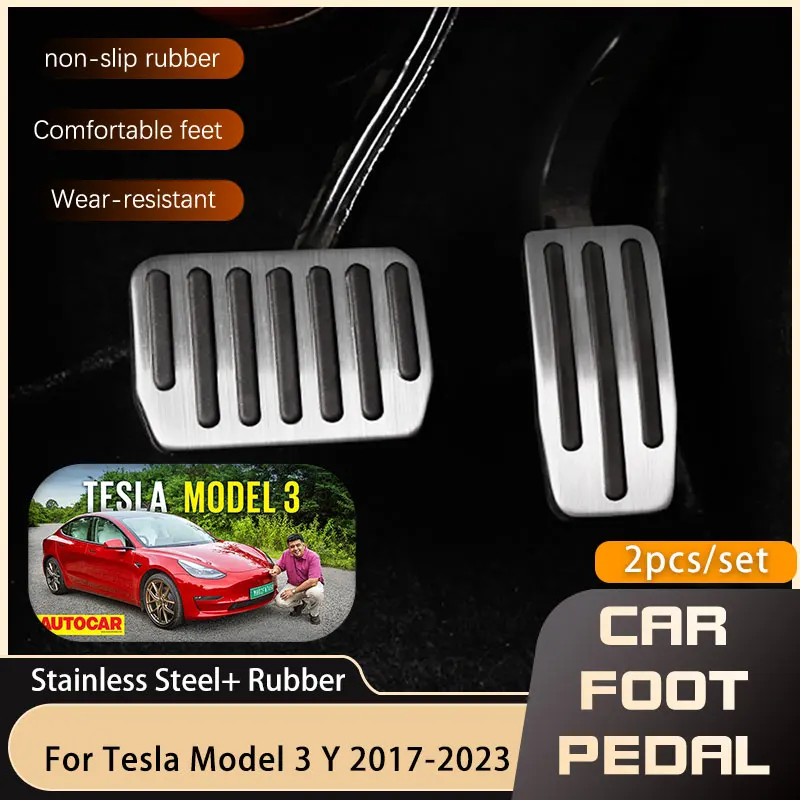 Front Rear Door Pedal Cover For Tesla Model Y Model 3 2016- 2023