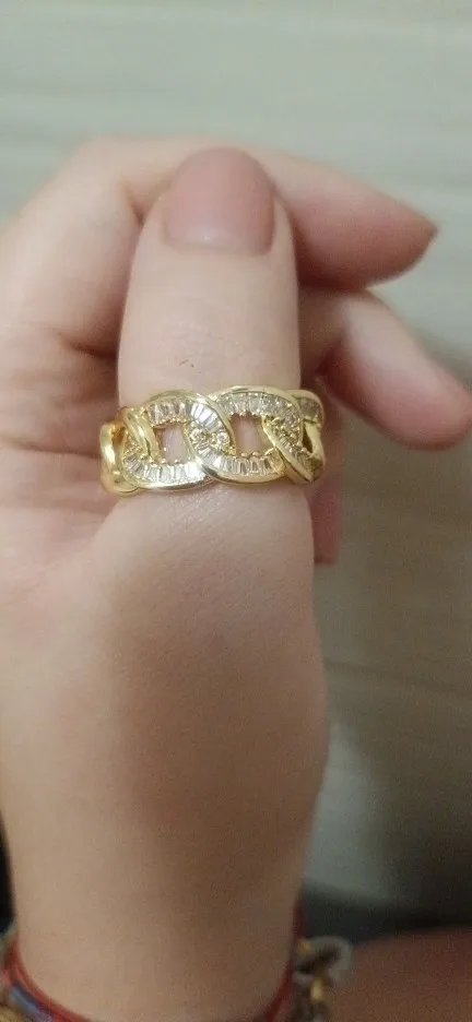 Fashion Gold Color Stainless Steel Rings photo review