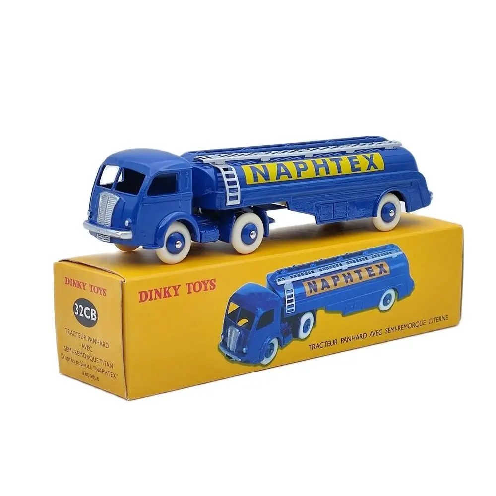 Atlas Dinky Toys 32Cb Tracteur Panhard Avec Semi-Remorque Citerne Naftex Model Diecast Car Collection