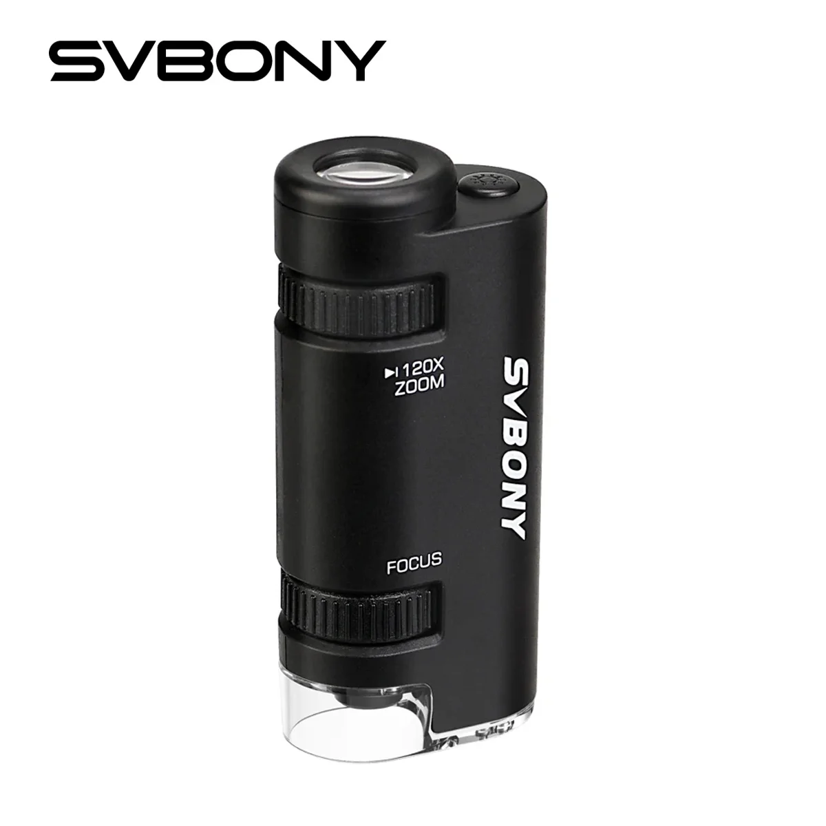 SVBONY F9367A Taschenmikroskop 60x-120x, digitales Mikroskop mit AAA-Münzenbatterie, Mikroskop für das Lernen von Schülern