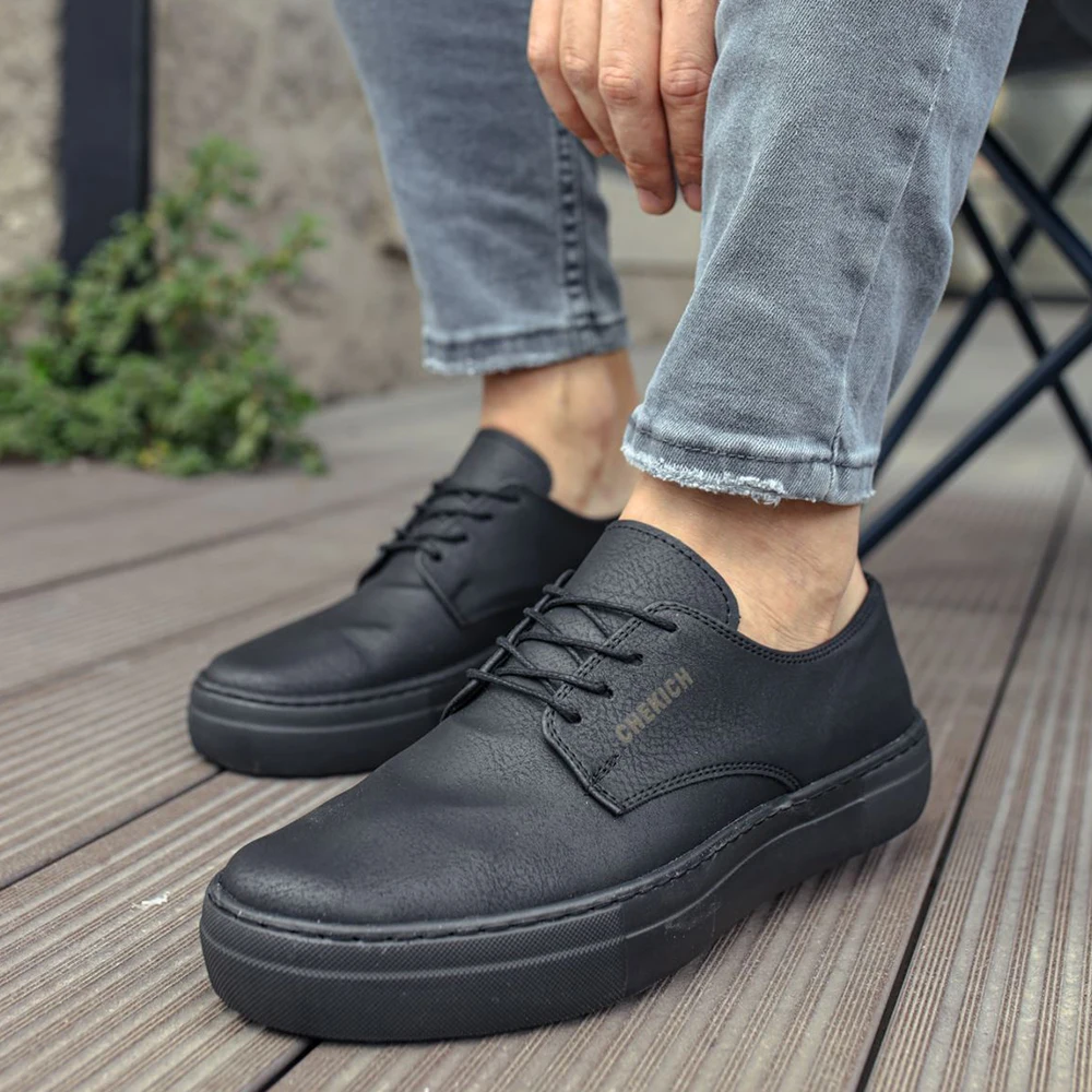 

FOH Store Sneakers for Men Women ST BLACK Artificial Leather 2023 Spring Autumn Casual Lace Up Fashion Shoes High Base Sport Comfortable Light Vulcanized Daily Original Odorless Orthopedic Suits Office Wedding 005