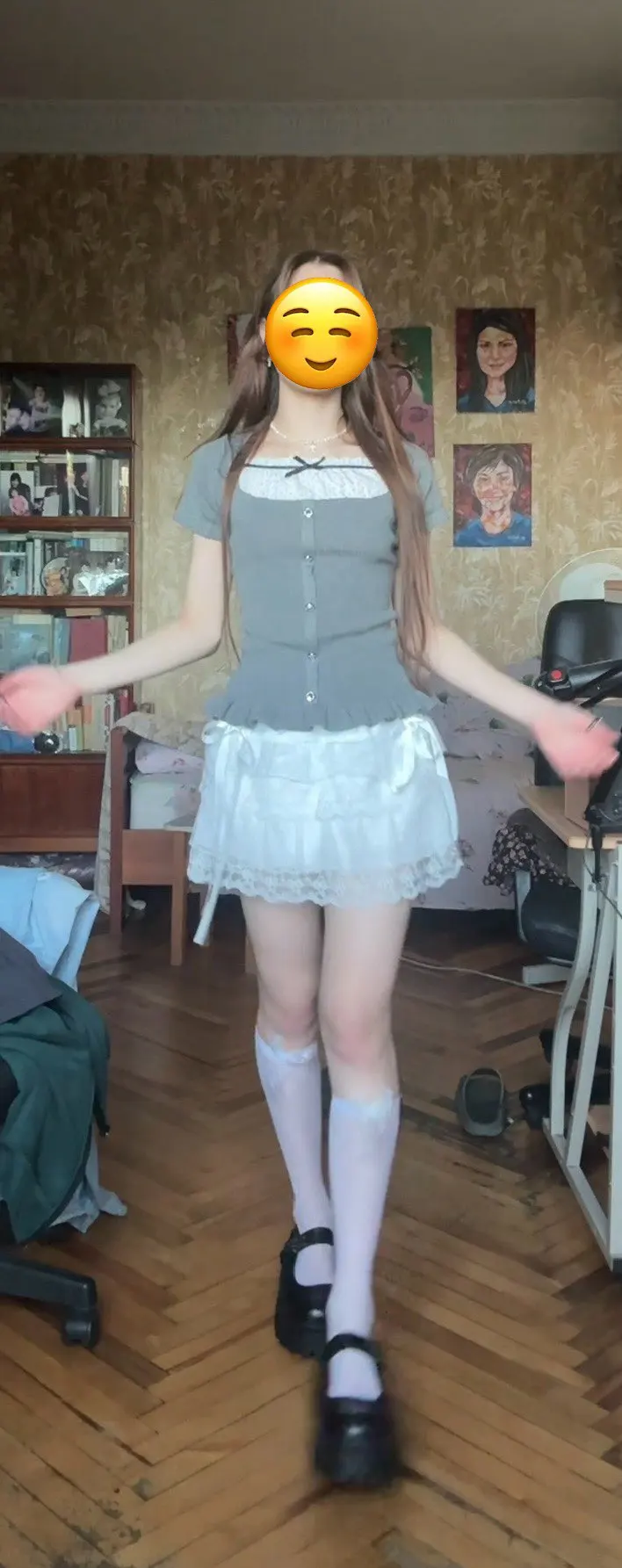 Soft Girl Laced Skirt photo review