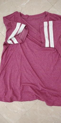 Plus Size Women's V-Neck Casual Tee - Effortless Summer Chic photo review