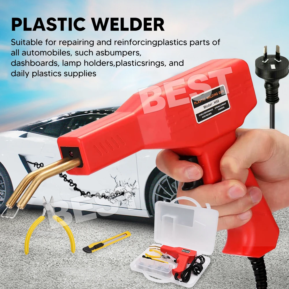 Handy Plastic Welder Garage Tool Bumper Crack Repair Welding Machine Staple Set — view 2