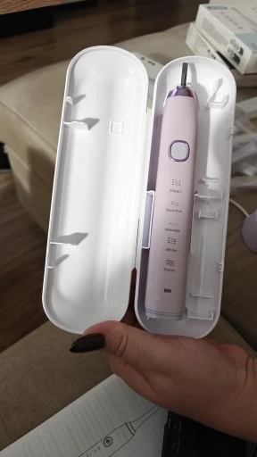 Sonic Electric Toothbrush Smart Ultrasonic Dental Teeth Whitening Rechargeable Adult Tooth Brush Sarmocare S100 With8 Brush Head photo review