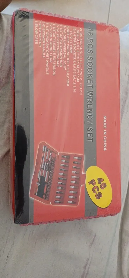 Kit Chaves Jogo Catraca Reversível Soquetes 46 Peças + Maleta photo review