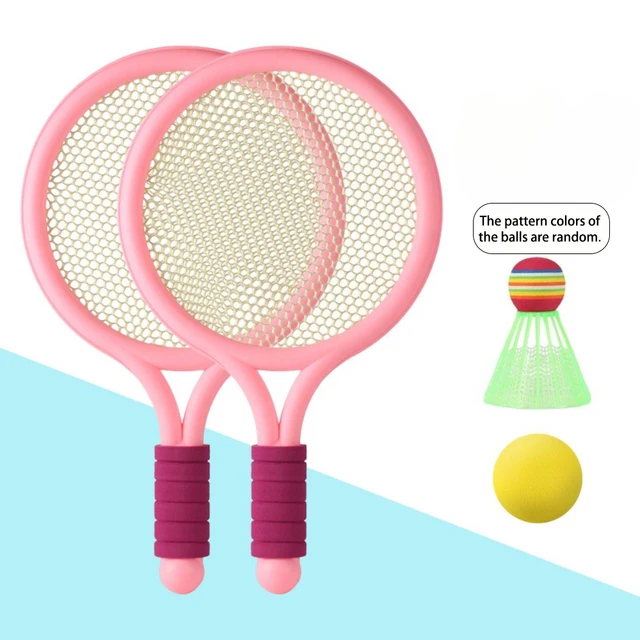 2 Rackets + 2 Balls Beginner Badminton Racket Set, Suitable for Parent-Child Sports Toy, Sports Game, Monochrome And Two-Color 6