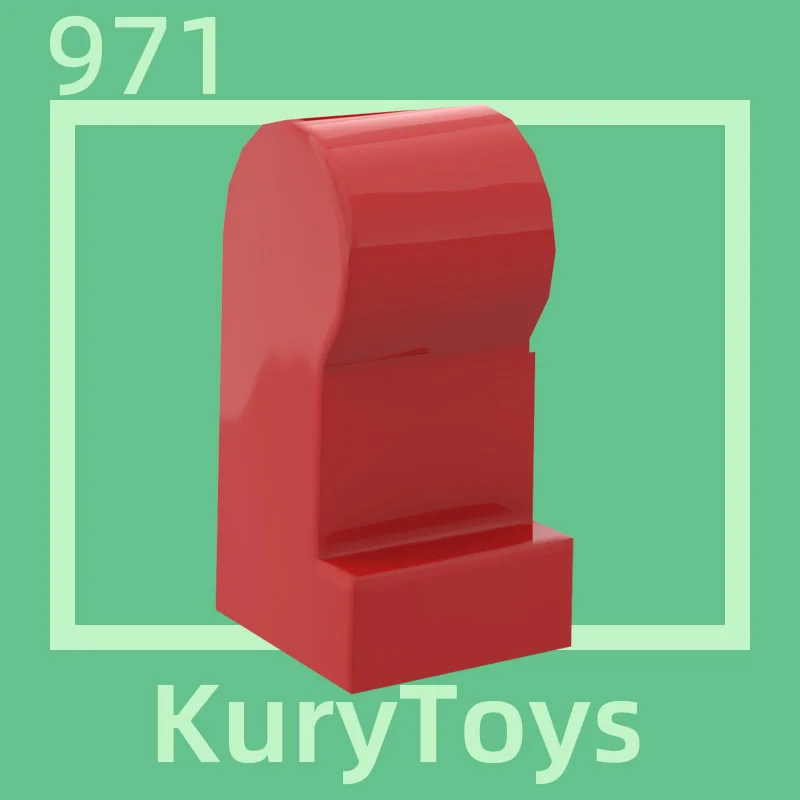 Kury Toys DIY MOC For 971 #10pcs, строительные блоки для части тела, ноги, справа