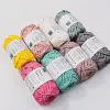 4MM Polyester Knitting Ball 40yards Chunky Hand Knitting yarn for Bag & Rug, Crafts Accessories Polyester Tube yarn 6
