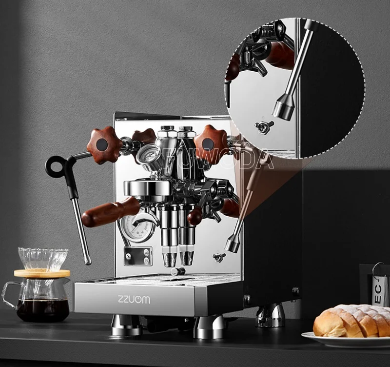 220V/50HZ Professional E61 Class Stainless Steel Programmable Manual Variable Volta Semi-Automatic Coffee Machine for Households