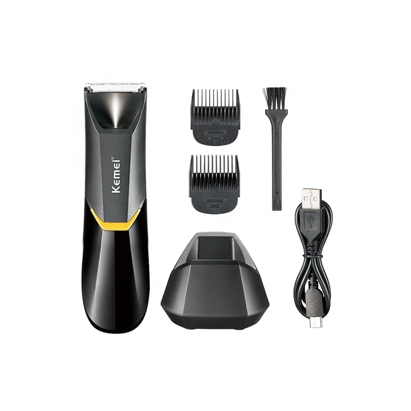 Kemei Electric Groin Hair Trimmer Lawn Mower Ceramic Blade