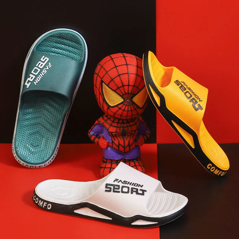 Flip Flops Cushioned Slippers Eva Slippers Summer Slippers House Shoes Summer Sandals Men's Slippers Can Be Worn Externally Summer Non-Skid Bathroom Sandals Trendy Bathroom Home Indoor Flip-flops Men