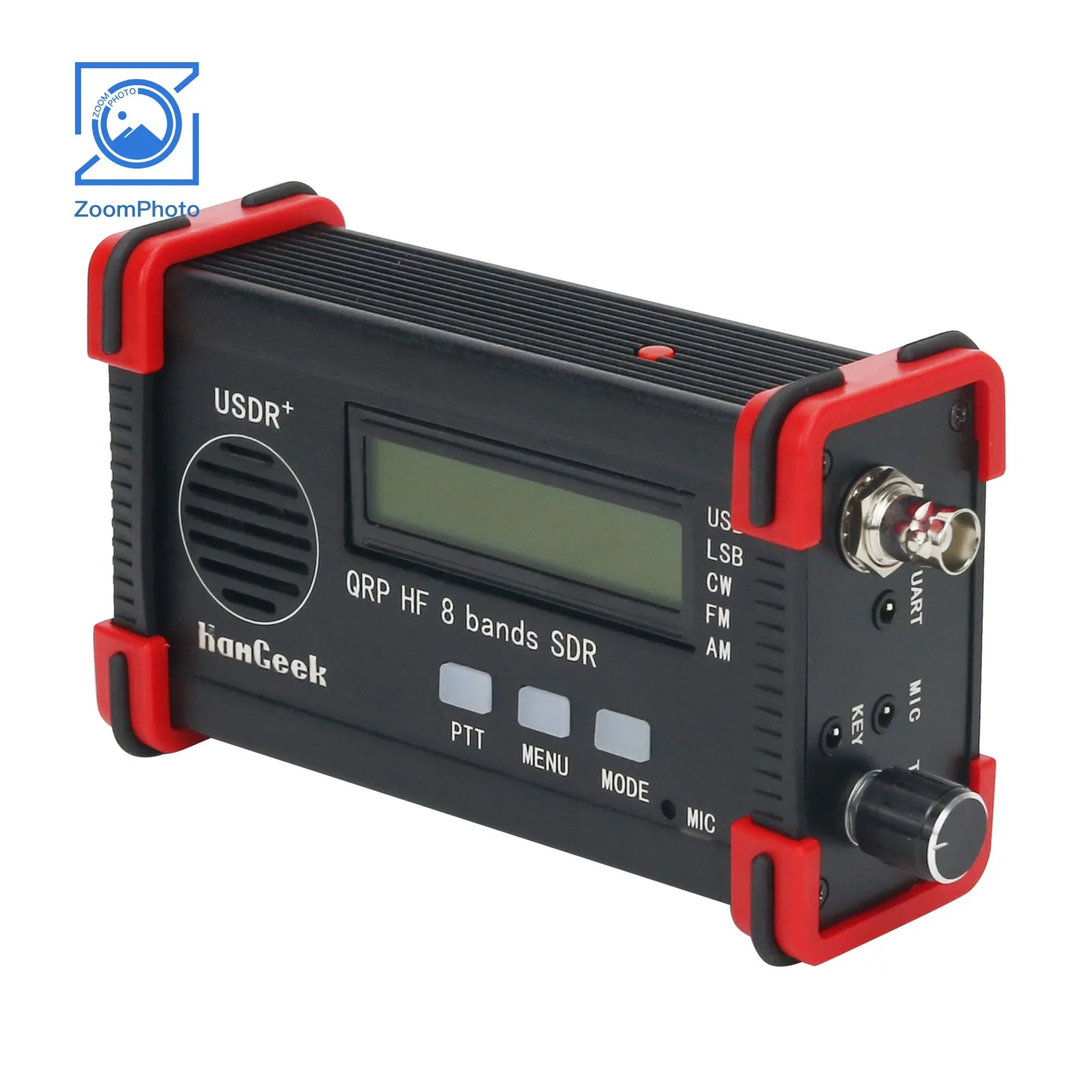 トランシーバー HF SDR QRP TRANSCEIVER HanGeek USDR+ 5W QRP HF 8-Band SDR Transceiver FT8 USB LSB