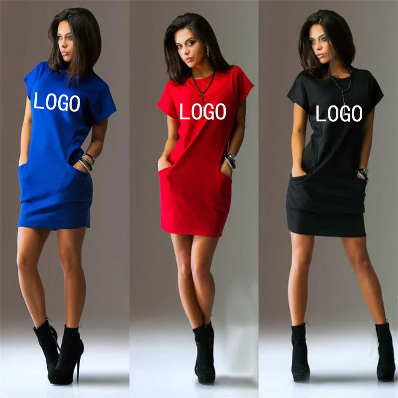 Signature logo short dress
