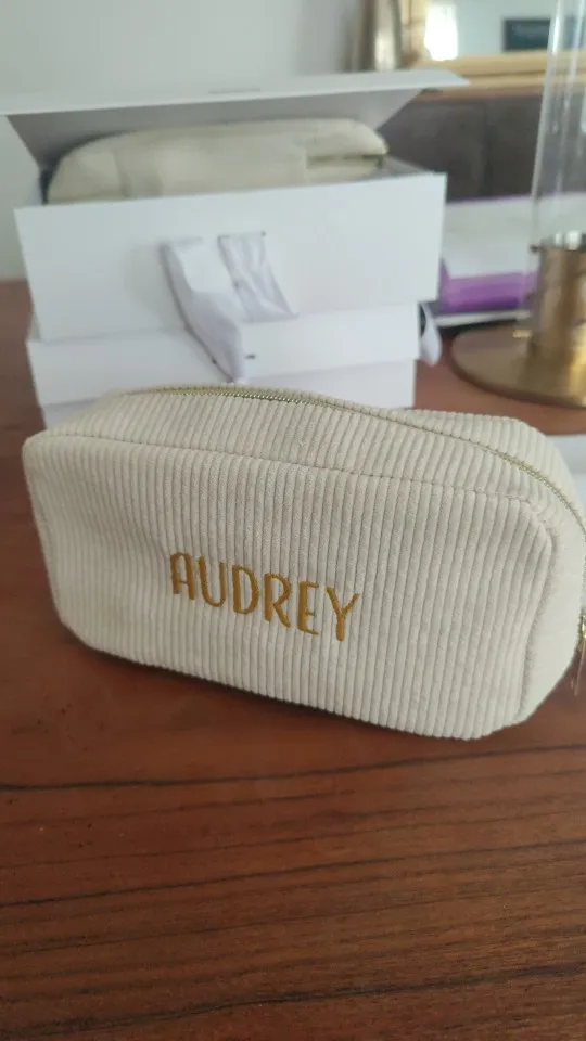 Personalized Cosmetic Bag with Name, customer photo