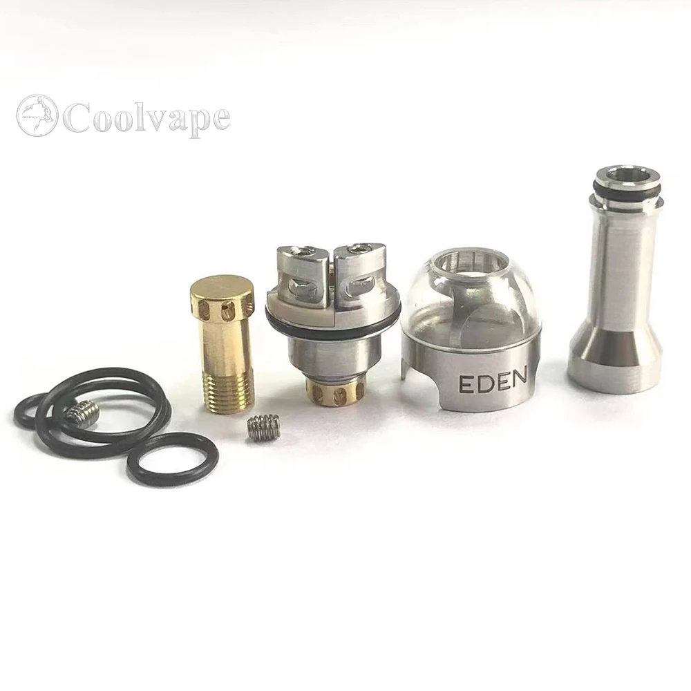 

LYNK Eden Style RBA Bridge for Billet / BB / Boro Tank - Silver, Stainless Steel, Air Pins 1.0 / 2.0 / 3.0 / 3.5 / 4.0mm