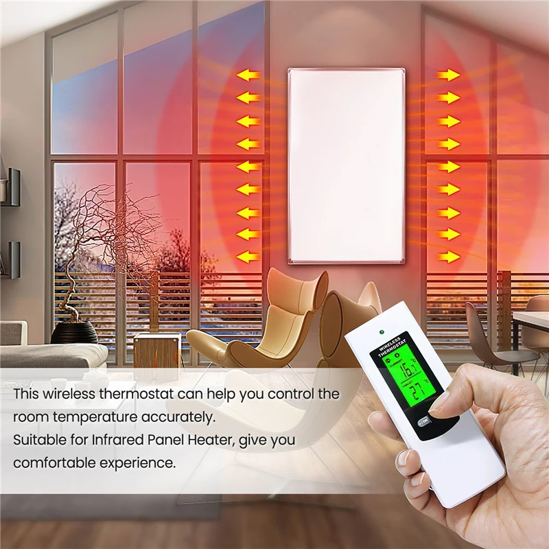 Digital Temperature Controller 220V Wireless Temperature Sensor Warm Floor  Thermostat with Socket EU Thermoregulator