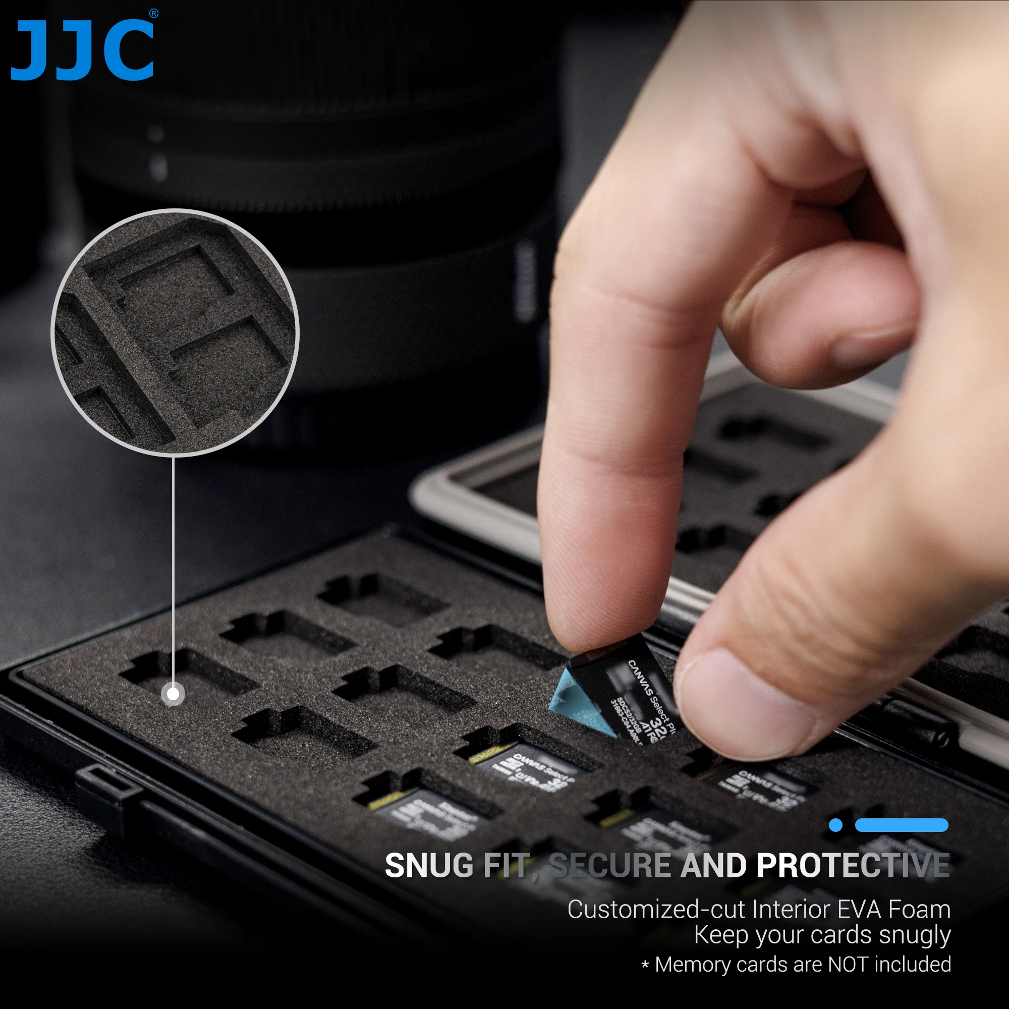 Jjc 30 Slots Micro sd Cartão Case à Prova Impermeável Água Microsd Titular do Cartão de Memória Organizador Caixa de Armazenamento com Etiqueta para tf Micro Sdhc Sdxc - Imagem 2