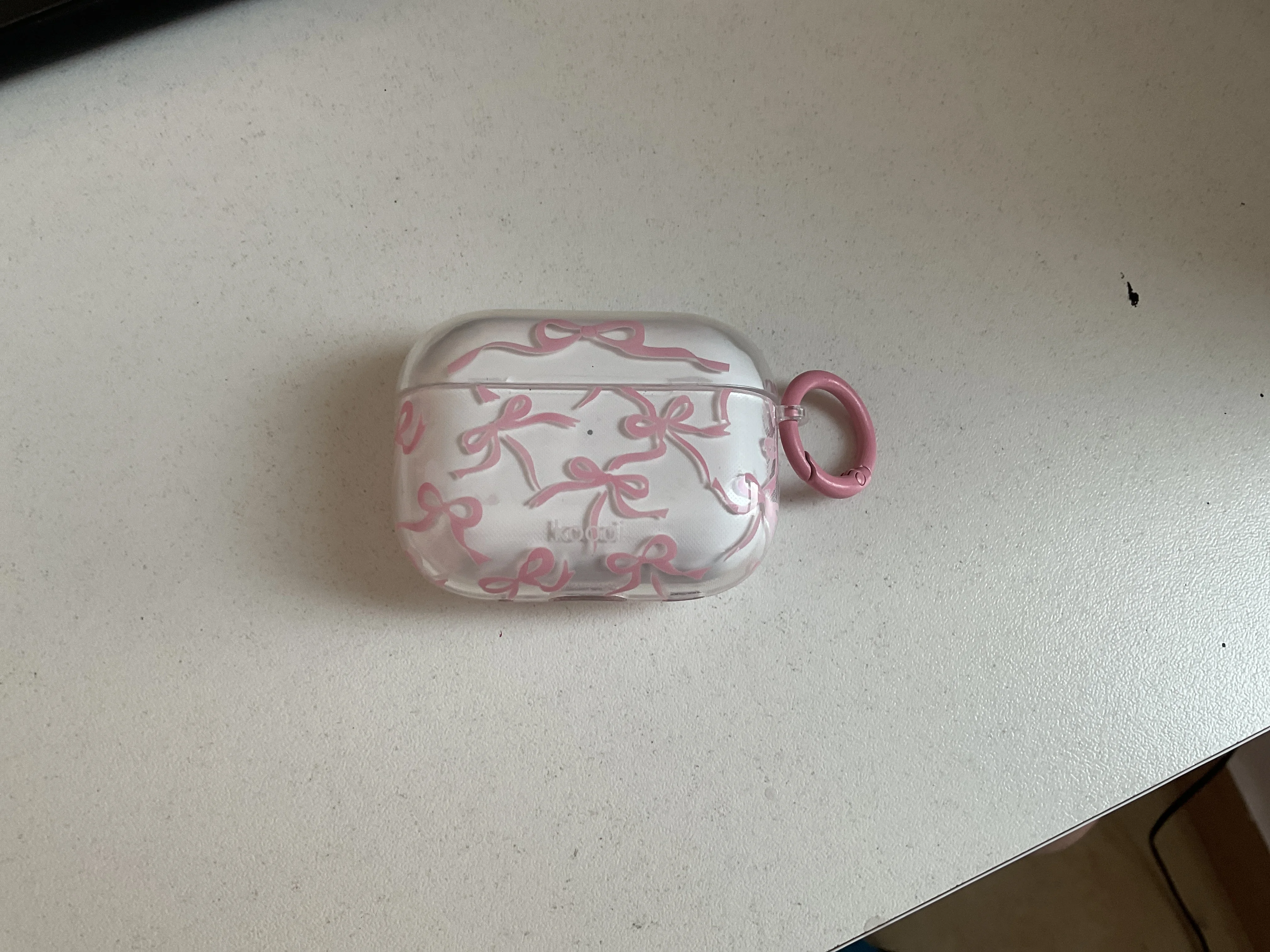 Pink Bow AirPods Case, customer photo