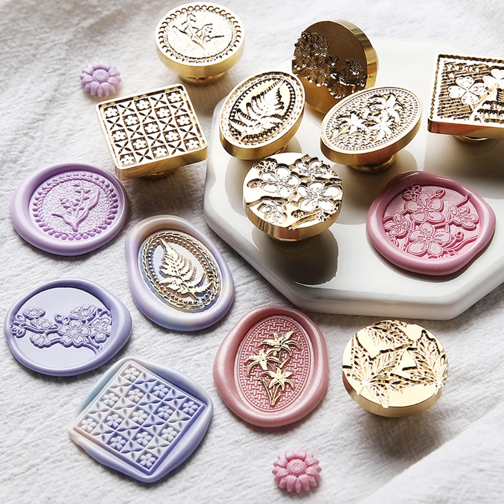 DIY Craft Love Heart Wax Sealing Stamp Retro Wood Handle Copper Seal Wax Stamp Envelop Decortaion Wedding Supplies Wax Seal Stamp