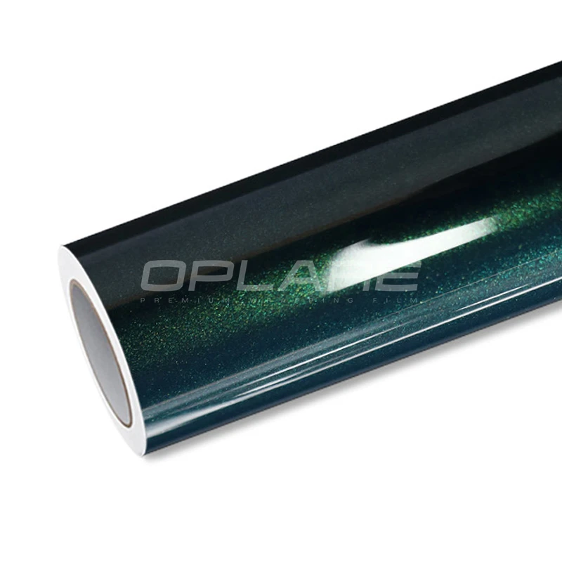 

Highest quality super Glossy metallic blackish green vinyl wrap for Car Skin Vehicle wrapping paper quality Warranty 5m/10m/18m