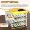 36-216 Egg Incubator for Hatching Eggs, Fully Automatic Egg Incubator with Auto Temp/Water/Turning, for Chicken Duck Goose