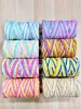 3MM Variegated Macrame Cord 3 strand cotton cord 90yards a Full Roll for Wall hanging decoration & Doorbell Making 3