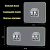 10-50pcs Transparent Self Adhesive Hooks Hanging Holder Shelf Hook for Kitchen Bathroom Wall Storage Rack Fixing Sticker Gadgets 2
