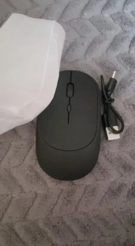 XIAOMI Bluetooth Wireless Mouse USB Rechargeable Ergonomics Adjustable DPI Office Silence Optical Electric Mouses 2.4G Keyboards photo review