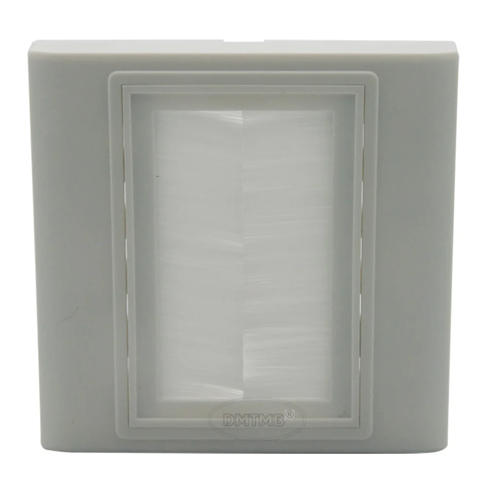 EU 86 Style Brush Bristles Dustproof Low Voltage Multimedia Cable Wall Plate multimedia cable wall plate