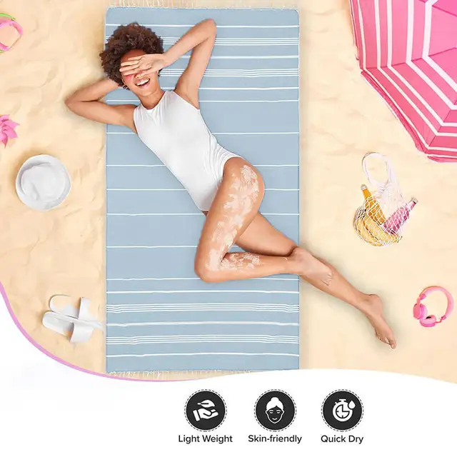 FESHKA Sand Free Turkish Beach Towel  37 X 67  Quick Dry Bath Towel Oversized Blanket Lightweight Travel Made 100 Organic Cotton Frozen Navy Dfa28bae D346 4b3a 9b0a 7e22ad1105cf.2091800bb32f422dc3e1455bf1f11842