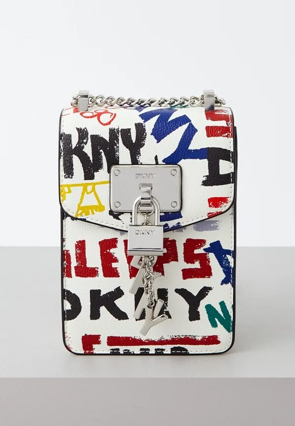 DKNY Elissa Graffiti Logo Pebble Charm Crossbody, Created for