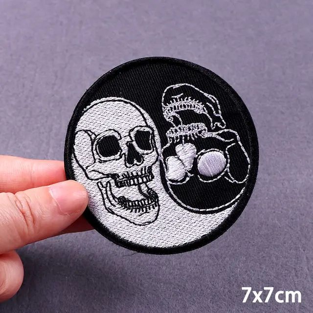 Make A Deal Flame Patch Heart Iron For Patches Punk Badges DIY Embroiered  Patches For Clothing