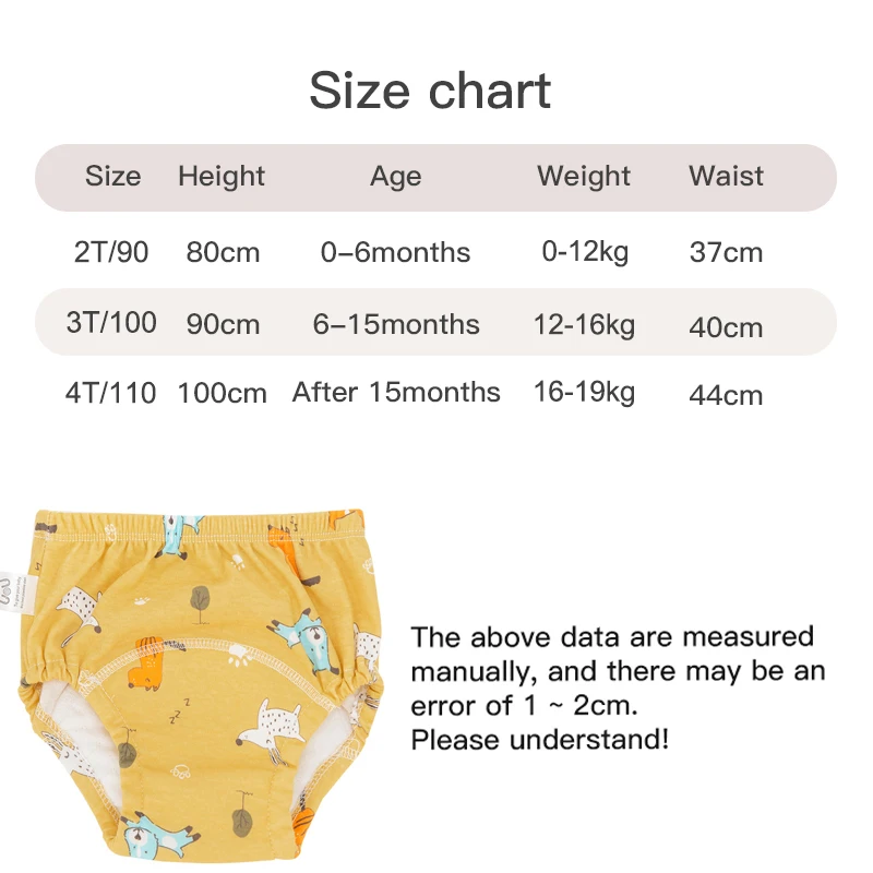 Newborn Training Pants Baby Shorts Solid Color Washable Underwear BABY Boy Girl Cloth Diapers Reusable Nappies Infant Panties