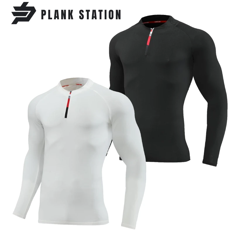 

Long Sleeve T-Shirt Compression Shirt For Men Gym Bodybuilding Fitness Hiking Cycling Football Sportwear Breathable Winter