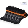 5 Pairs High Quality Socks Men Summer Outdoor Casual Cotton Socks Short Breathable Black Ankle Socks Run Sports Socks Size 38-45 1