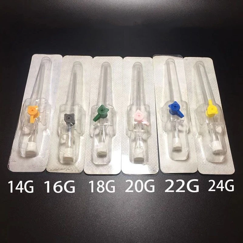 20pcs/lot Disposable IV Catheter 14g 16g 18g 20g 22g 24g IV Cannula with  Injection Port Pet animal indwelling Needles - AliExpress