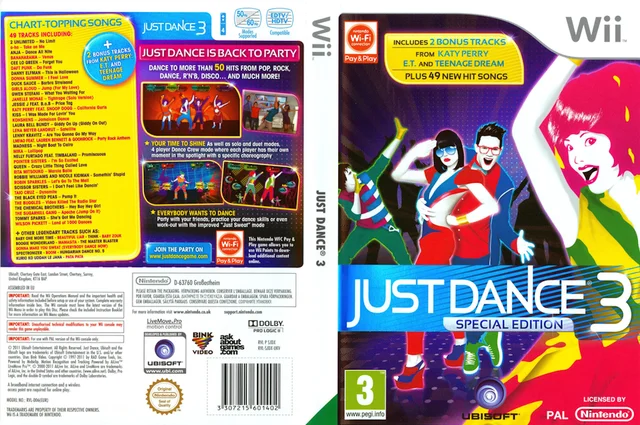 Console de jeu vidéo WII, édition spéciale JUST DANCE 3, Pegi 3, édition  française, jeu d'occasion | AliExpress
