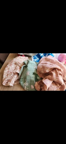 1PCS Baby Muslin Swaddle 120*110cm 100% Cotton Soft Baby Blanket For Newborn Baby Wrap Sleepsack Bath Towel photo review