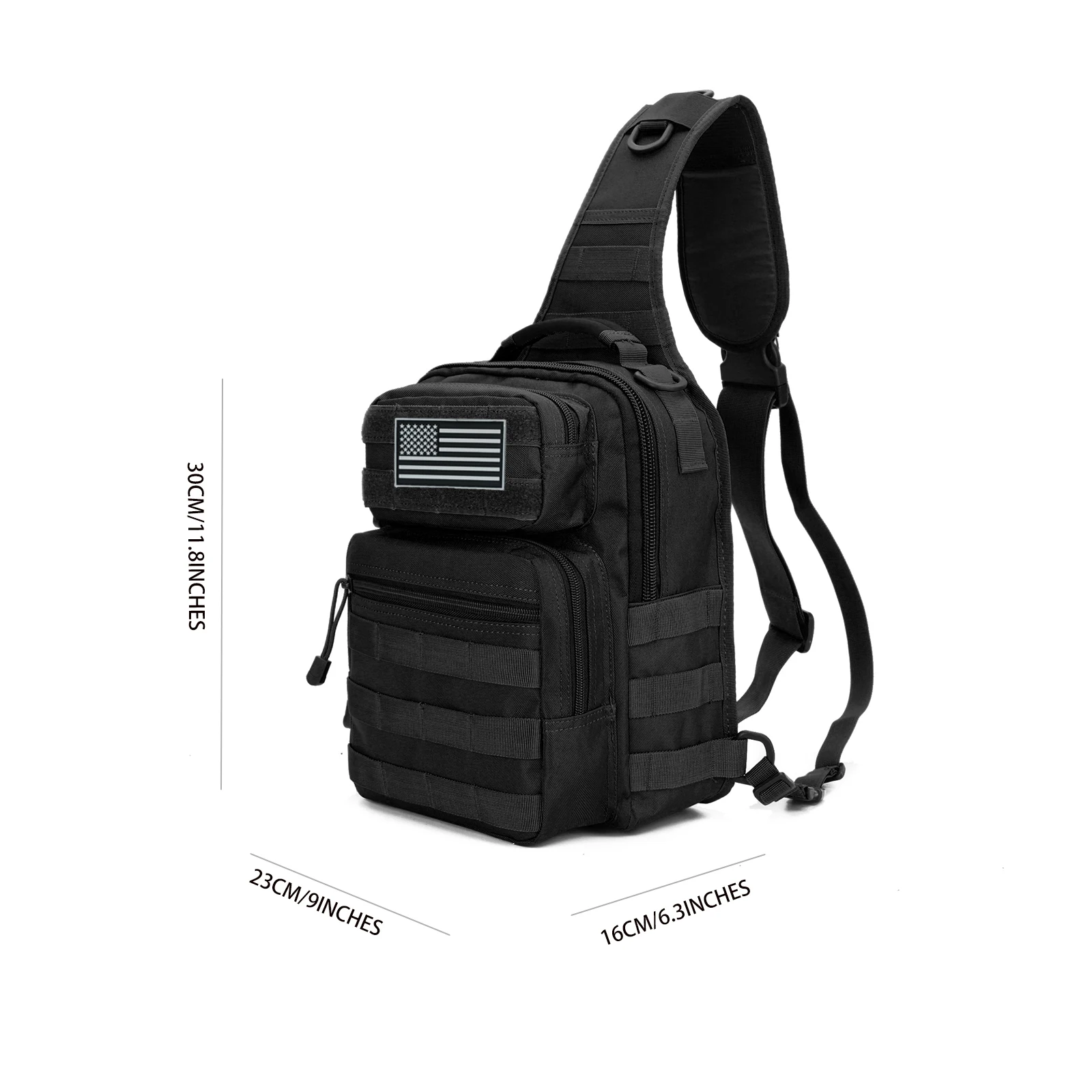 Tactical Bag Rover Shoulder Sling Pack Molle Assault Range PackS Diaper Day Bag for Men Traveling, Trekking, Camping 5