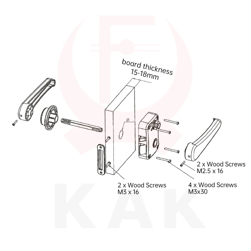 Zinc Alloy RV Door Lock Handle Knobs Keyless Camper Car Toilet Door Locks Caravan Boat Latch Security Interior Hardware door latch door lock door knob cam lock