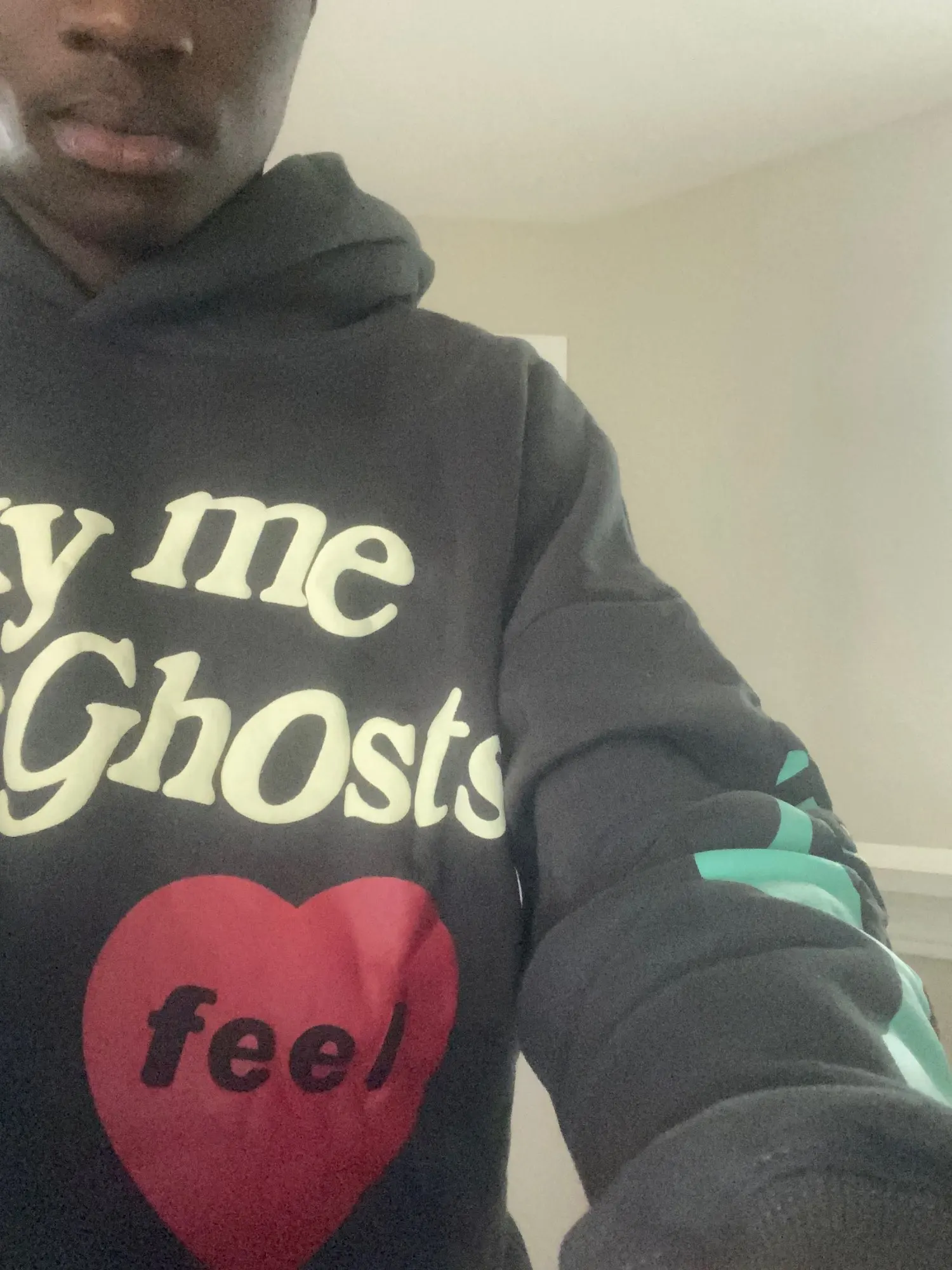 2022 Lucky me Hoodies MEN Women I see Ghosts Hoodies Feel Sleeve red Logo Kanye West Pullovers Kids SEE Ghosts Sweatshirts photo review