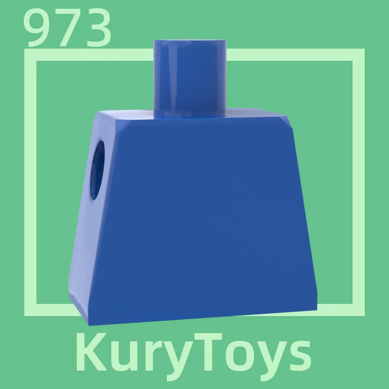 973용 Kury Toys DIY MOC  신체 부위 몸통 일반용 10개 빌딩 블록 부품