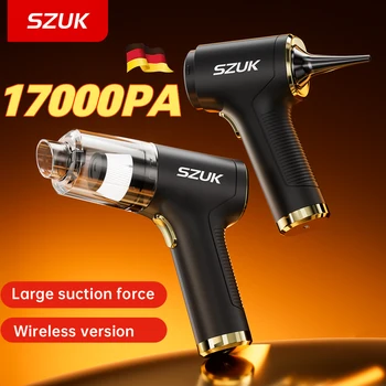SZUK New Mini Car Vacuum Cleaner Powerful 17000PA Cleaning Machine Strong Suction Handheld Portable Wireless Vacuum Cleaner Car 1