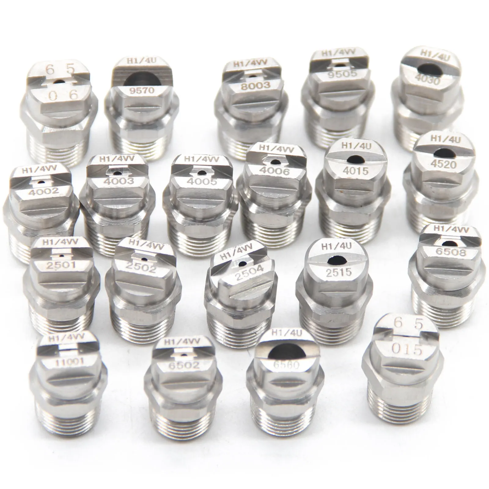1 pc 1/4" 25/65/110 Degree High Pressure Stainless Steel Flat Fan Spray Nozzle, Road Sweeper/Dirty Floors/Walls Spray Nozzle 3
