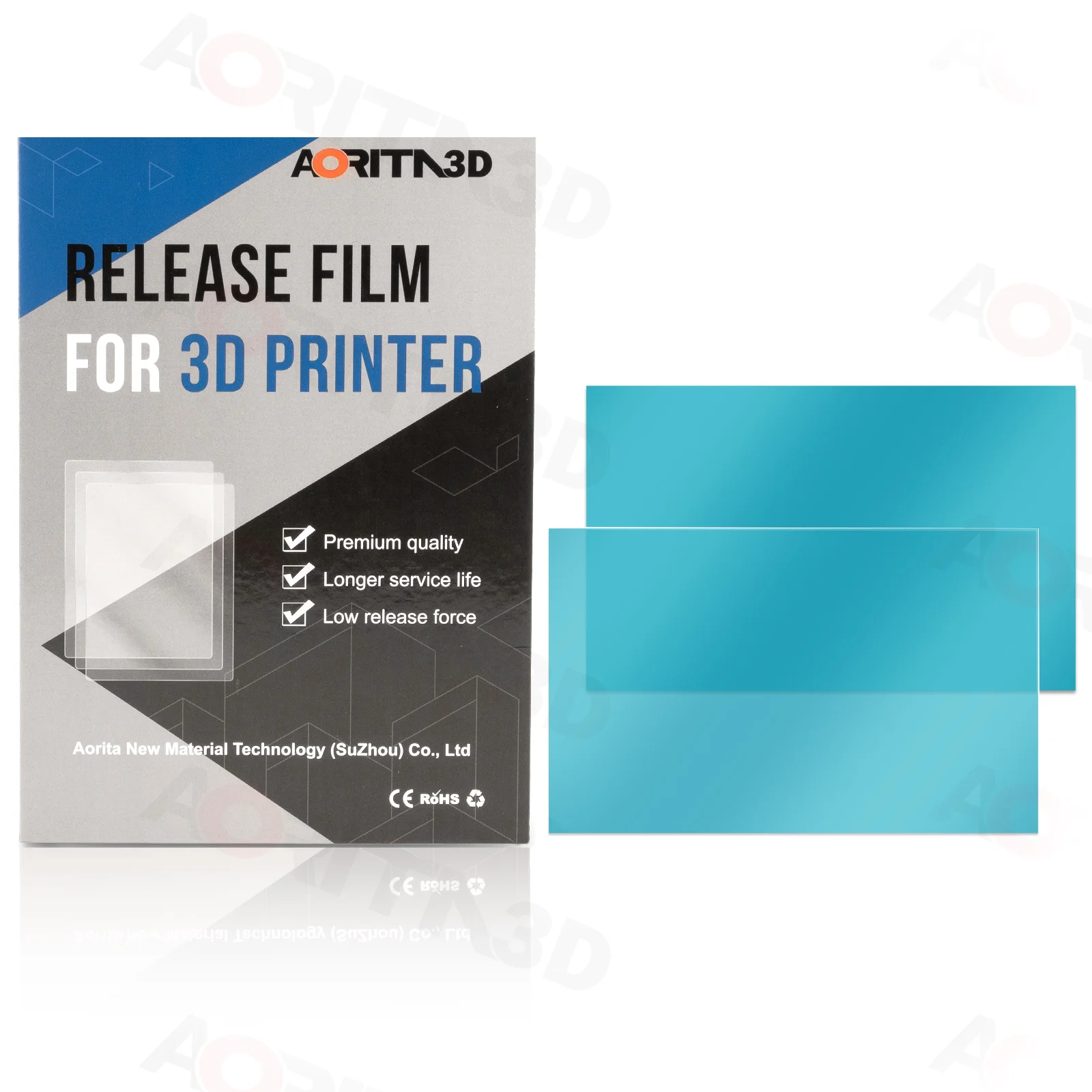 AORITA3D acf 릴리스 필름, Phrozen Mighty 4k,Creality halot mage,Halot,Elegoo Saturn 4 Ultra, 290*210*0.3mm, 3 개